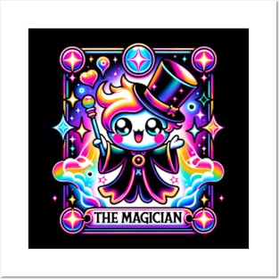 The Magician Tarot Card Kawaii Cute Pastel Goth Design Posters and Art